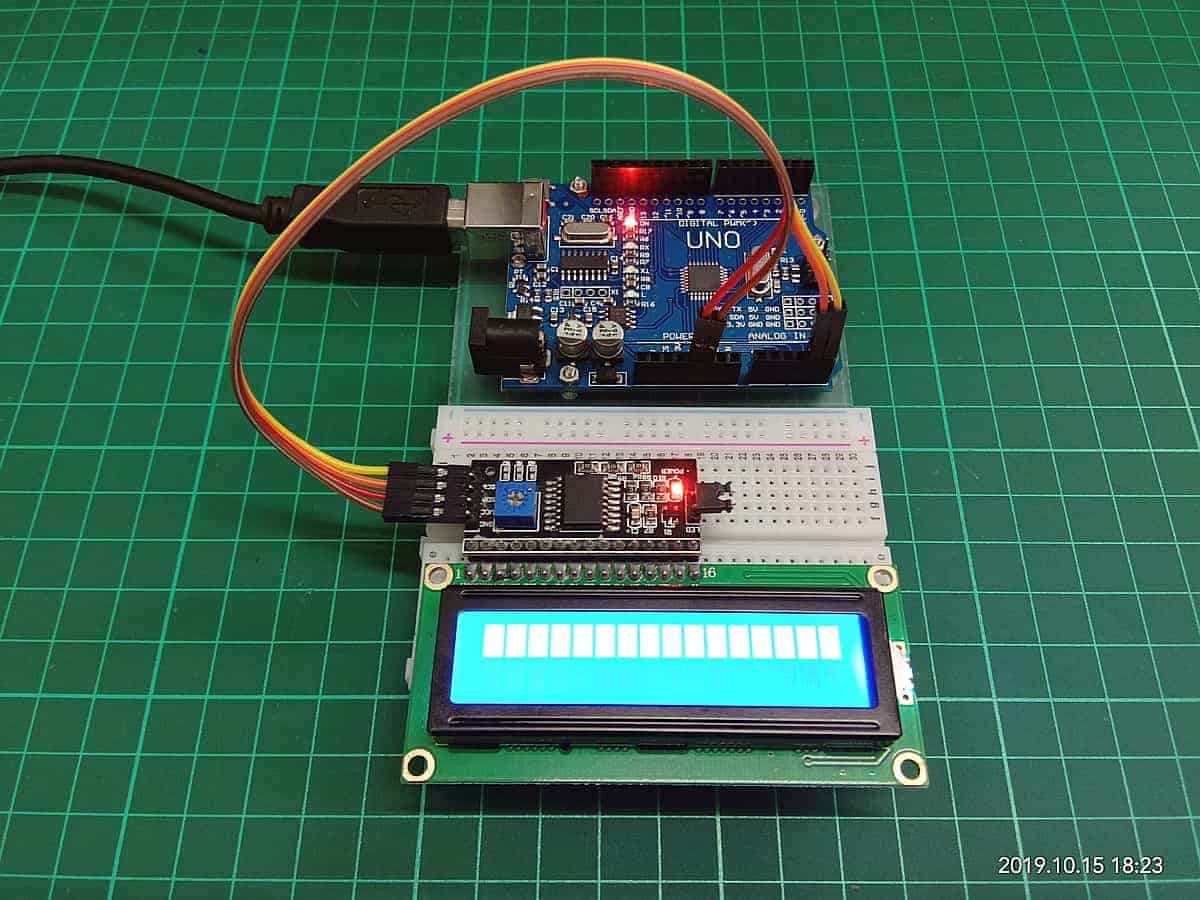 How to use backlit LCD display with Arduino and I2C backpack module -  Einstronic Enterprise