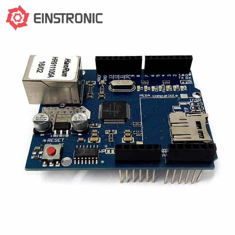 W5100 Ethernet Shield v2.0 for Arduino Uno - Einstronic Enterprise