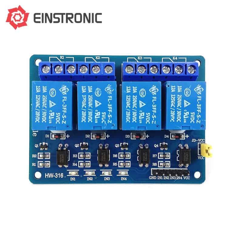5V Relay Module 4-Channel - Einstronic Enterprise