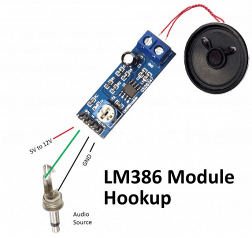 LM386 Audio Amplifier Module - Einstronic Enterprise