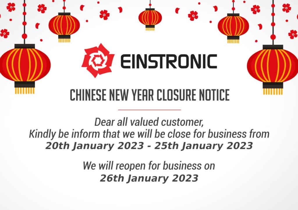 Read more about the article Chinese New Year 2023 Closure Notice